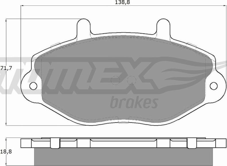 TOMEX brakes TX 11-92 - Kit pastiglie freno, Freno a disco autozon.pro