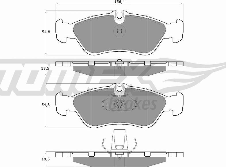 TOMEX brakes TX 11-49 - Kit pastiglie freno, Freno a disco autozon.pro