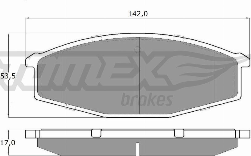 TOMEX brakes TX 11-56 - Kit pastiglie freno, Freno a disco autozon.pro