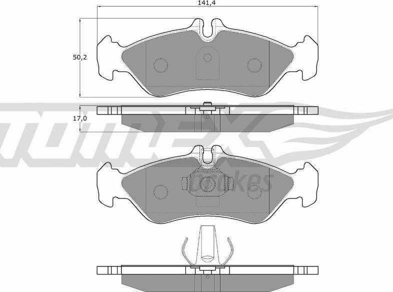 TOMEX brakes TX 11-50 - Kit pastiglie freno, Freno a disco autozon.pro