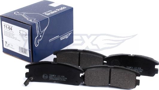 TOMEX brakes TX 11-04 - Kit pastiglie freno, Freno a disco autozon.pro