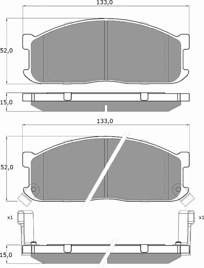 TOMEX brakes TX 11-17 - Kit pastiglie freno, Freno a disco autozon.pro