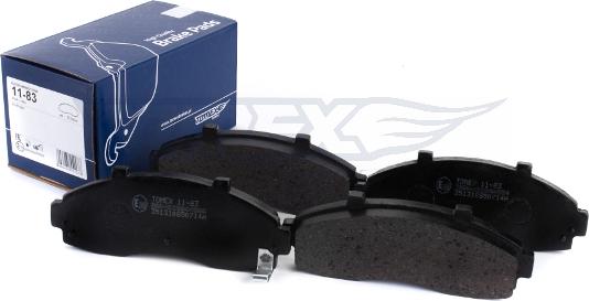 TOMEX brakes TX 11-83 - Kit pastiglie freno, Freno a disco autozon.pro