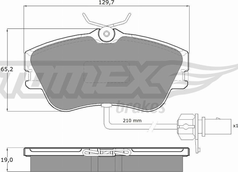 TOMEX brakes TX 11-821 - Kit pastiglie freno, Freno a disco autozon.pro