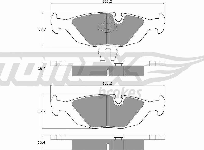 TOMEX brakes TX 11-30 - Kit pastiglie freno, Freno a disco autozon.pro