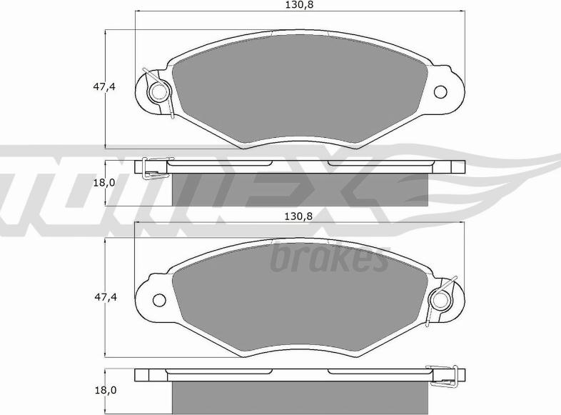 TOMEX brakes TX 11-75 - Kit pastiglie freno, Freno a disco autozon.pro