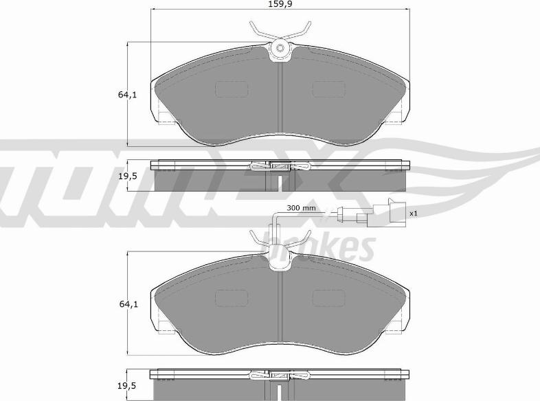 TOMEX brakes TX 11-731 - Kit pastiglie freno, Freno a disco autozon.pro