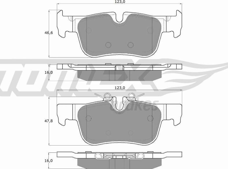 TOMEX brakes TX 18-44 - Kit pastiglie freno, Freno a disco autozon.pro