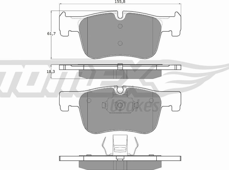 TOMEX brakes TX 18-45 - Kit pastiglie freno, Freno a disco autozon.pro