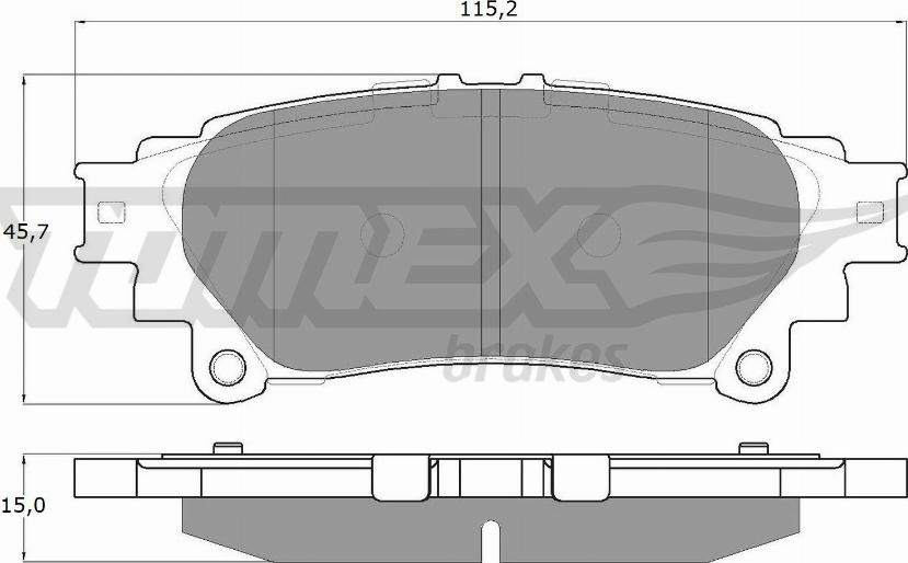 TOMEX brakes TX 18-40 - Kit pastiglie freno, Freno a disco autozon.pro