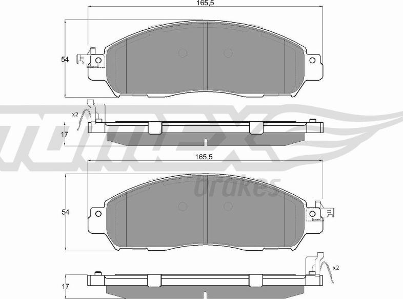 TOMEX brakes TX 18-41 - Kit pastiglie freno, Freno a disco autozon.pro