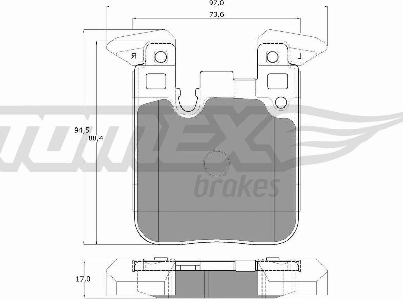 TOMEX brakes TX 18-47 - Kit pastiglie freno, Freno a disco autozon.pro