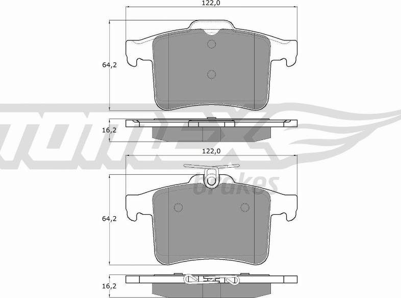 TOMEX brakes TX 18-56 - Kit pastiglie freno, Freno a disco autozon.pro