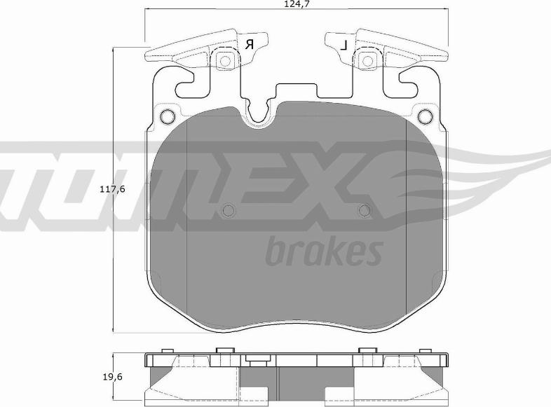 TOMEX brakes TX 18-50 - Kit pastiglie freno, Freno a disco autozon.pro