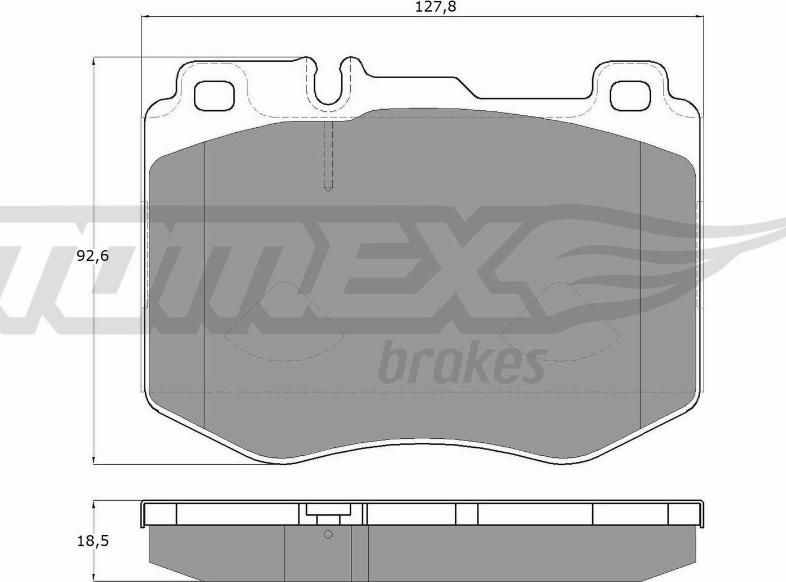 TOMEX brakes TX 18-52 - Kit pastiglie freno, Freno a disco autozon.pro