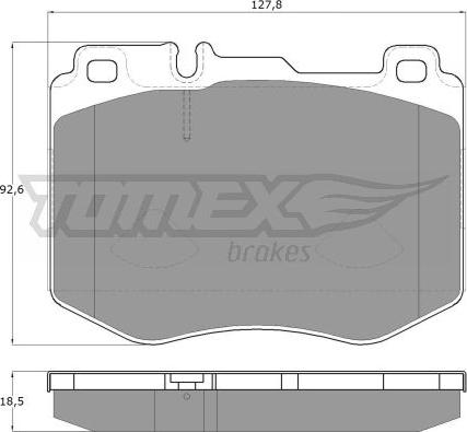 TOMEX brakes TX 18-52 - Kit pastiglie freno, Freno a disco autozon.pro