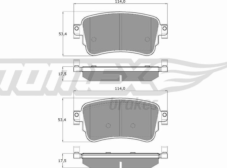 TOMEX brakes TX 18-64 - Kit pastiglie freno, Freno a disco autozon.pro