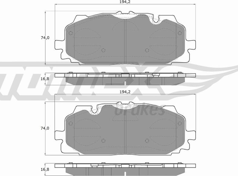 TOMEX brakes TX 18-60 - Kit pastiglie freno, Freno a disco autozon.pro