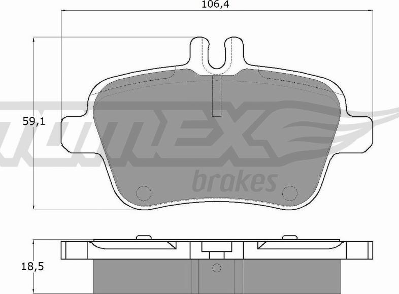 TOMEX brakes TX 18-08 - Kit pastiglie freno, Freno a disco autozon.pro