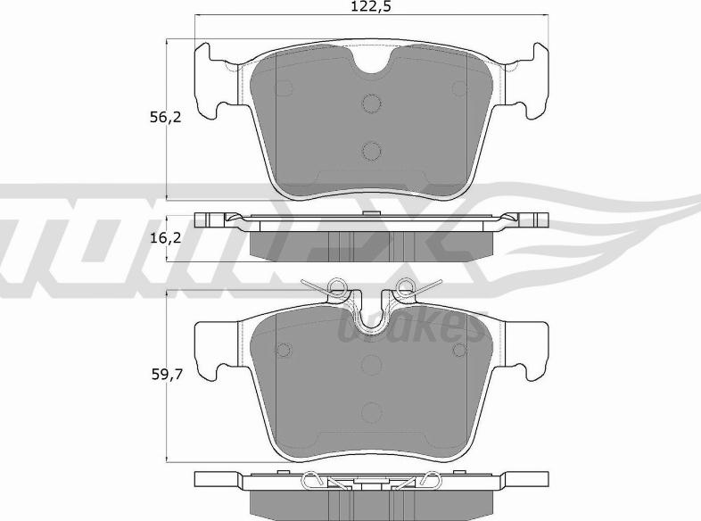 TOMEX brakes TX 18-16 - Kit pastiglie freno, Freno a disco autozon.pro