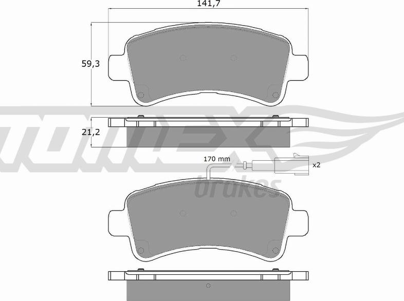 TOMEX brakes TX 18-11 - Kit pastiglie freno, Freno a disco autozon.pro