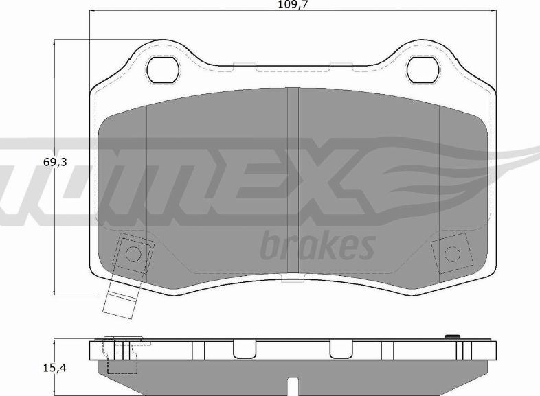 TOMEX brakes TX 18-81 - Kit pastiglie freno, Freno a disco autozon.pro