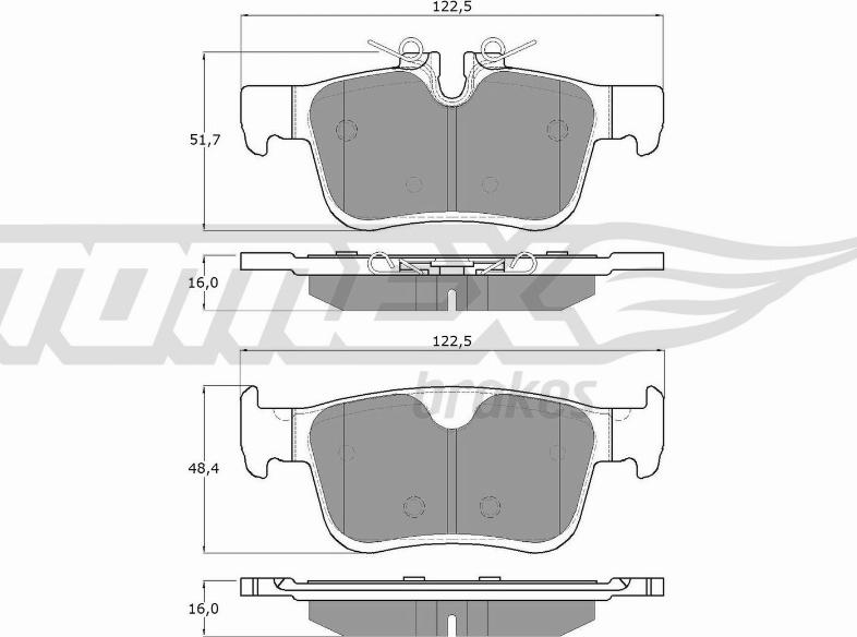 TOMEX brakes TX 18-87 - Kit pastiglie freno, Freno a disco autozon.pro