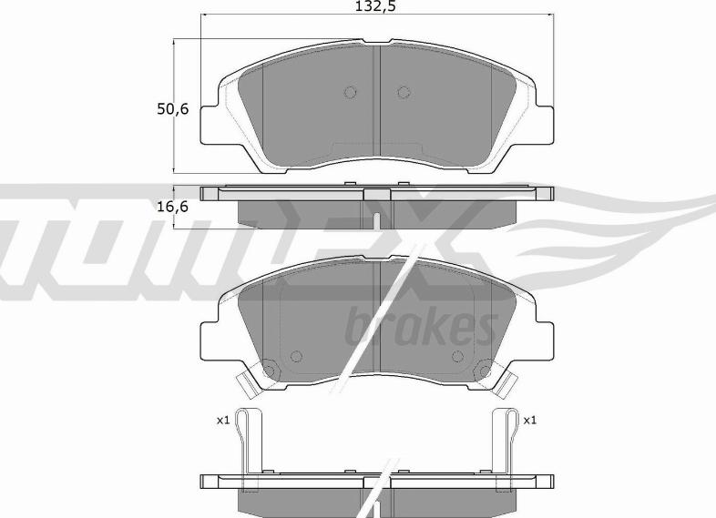 TOMEX brakes TX 18-29 - Kit pastiglie freno, Freno a disco autozon.pro