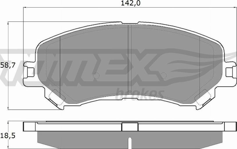 TOMEX brakes TX 18-25 - Kit pastiglie freno, Freno a disco autozon.pro