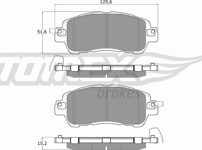 TOMEX brakes TX 18-26 - Kit pastiglie freno, Freno a disco autozon.pro