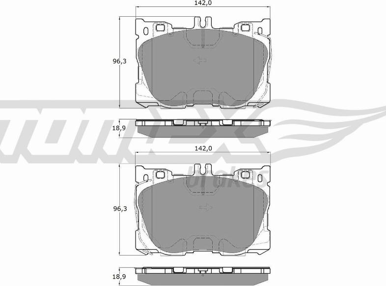 TOMEX brakes TX 18-75 - Kit pastiglie freno, Freno a disco autozon.pro