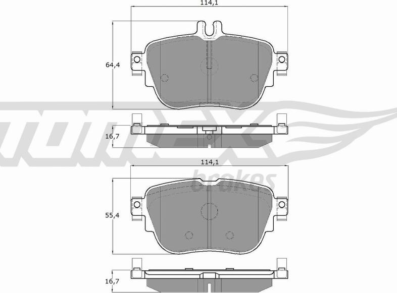 TOMEX brakes TX 18-76 - Kit pastiglie freno, Freno a disco autozon.pro