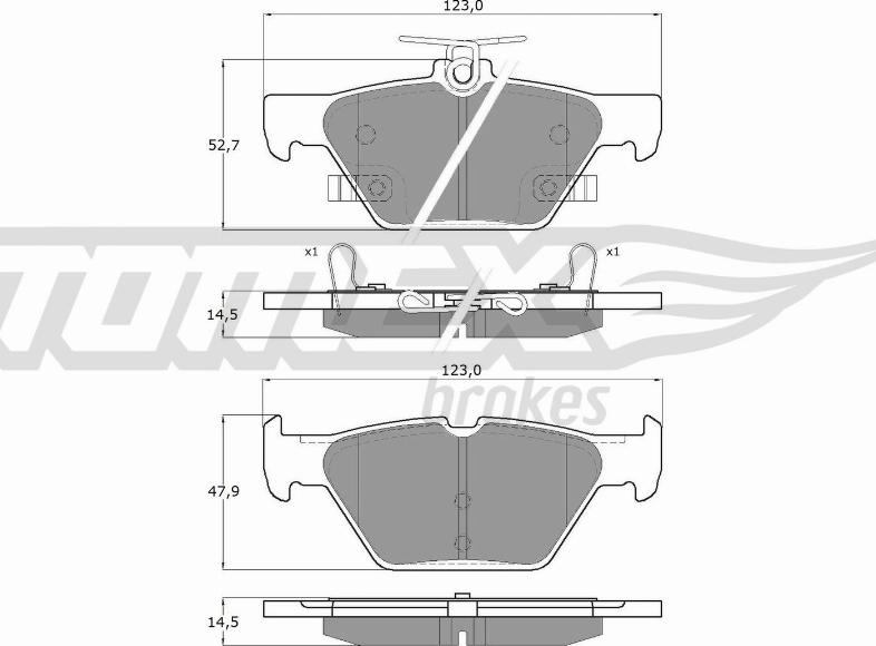 TOMEX brakes TX 18-71 - Kit pastiglie freno, Freno a disco autozon.pro