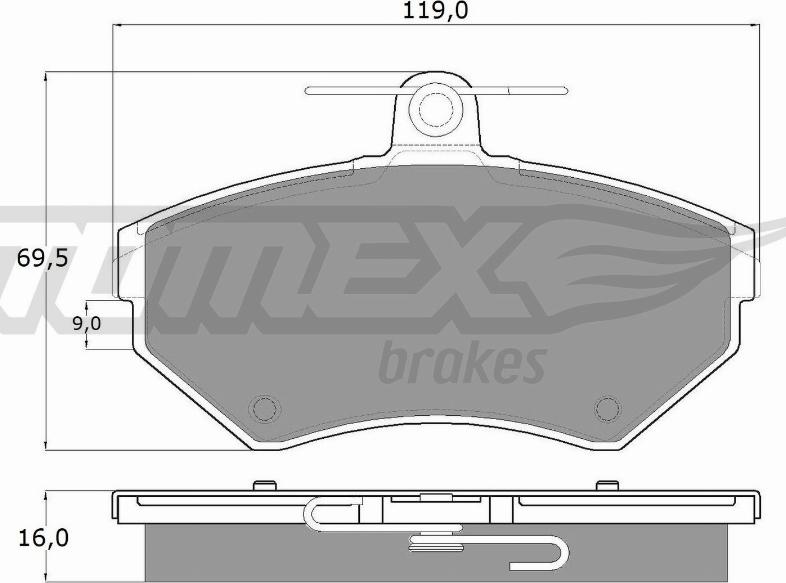 TOMEX brakes TX 13-94 - Kit pastiglie freno, Freno a disco autozon.pro