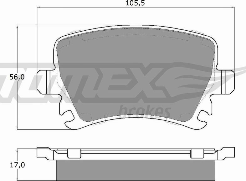 TOMEX brakes TX 13-95 - Kit pastiglie freno, Freno a disco autozon.pro