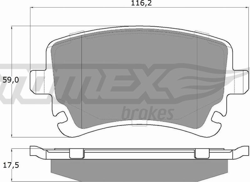 TOMEX brakes TX 13-961 - Kit pastiglie freno, Freno a disco autozon.pro