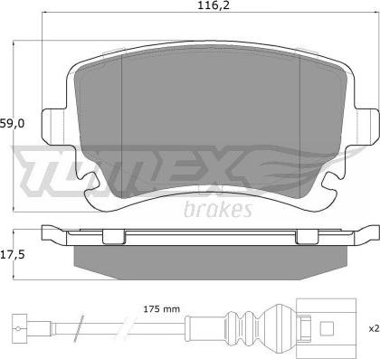 TOMEX brakes TX 13-96 - Kit pastiglie freno, Freno a disco autozon.pro