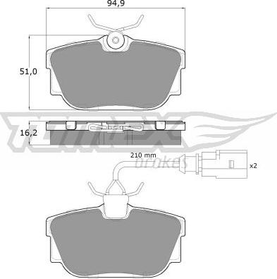 TOMEX brakes TX 13-901 - Kit pastiglie freno, Freno a disco autozon.pro