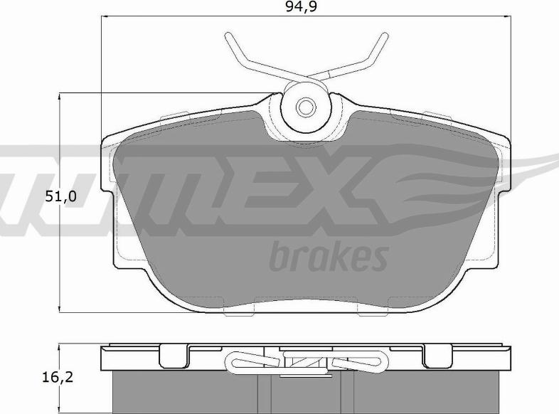 TOMEX brakes TX 13-90 - Kit pastiglie freno, Freno a disco autozon.pro