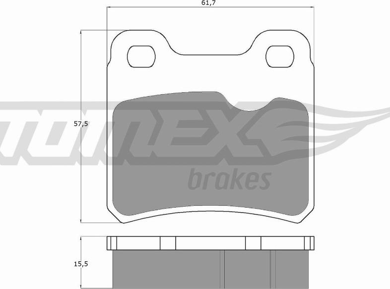 TOMEX brakes TX 13-49 - Kit pastiglie freno, Freno a disco autozon.pro