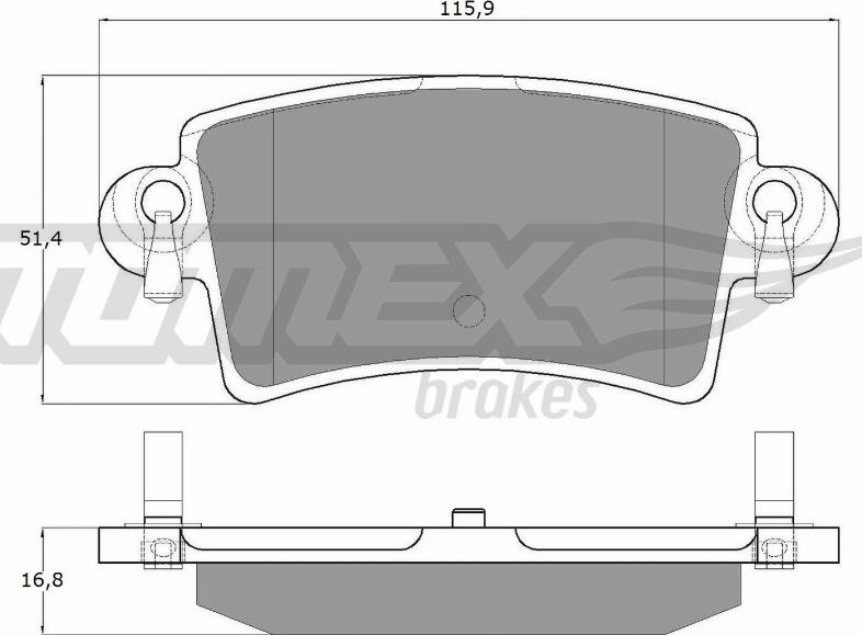 TOMEX brakes TX 13-52 - Kit pastiglie freno, Freno a disco autozon.pro