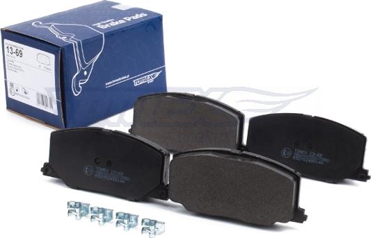 TOMEX brakes TX 13-69 - Kit pastiglie freno, Freno a disco autozon.pro