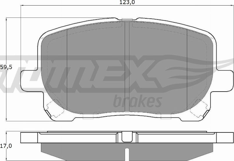 TOMEX brakes TX 13-67 - Kit pastiglie freno, Freno a disco autozon.pro