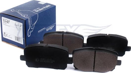 TOMEX brakes TX 13-67 - Kit pastiglie freno, Freno a disco autozon.pro