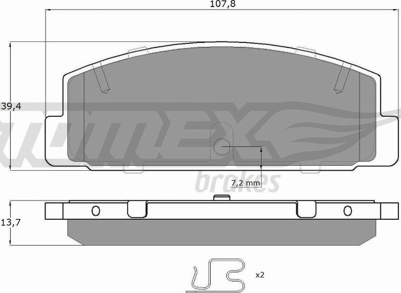 TOMEX brakes TX 13-06 - Kit pastiglie freno, Freno a disco autozon.pro