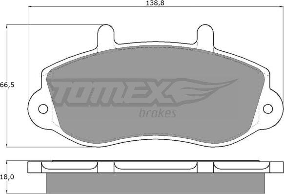 TOMEX brakes TX 13-01 - Kit pastiglie freno, Freno a disco autozon.pro