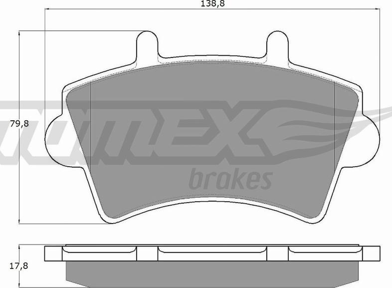 TOMEX brakes TX 13-02 - Kit pastiglie freno, Freno a disco autozon.pro