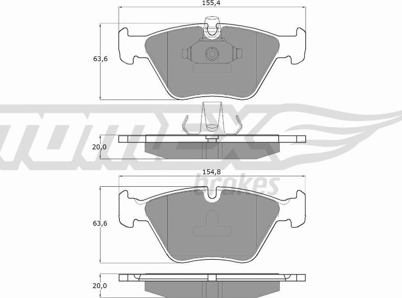 TOMEX brakes TX 13-18 - Kit pastiglie freno, Freno a disco autozon.pro