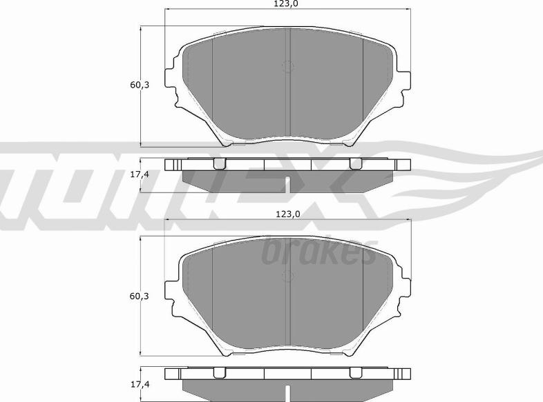 TOMEX brakes TX 13-85 - Kit pastiglie freno, Freno a disco autozon.pro