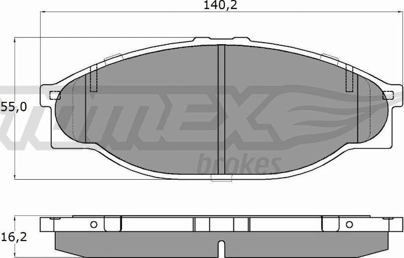 TOMEX brakes TX 13-80 - Kit pastiglie freno, Freno a disco autozon.pro